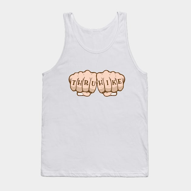 Thru Hike Knuckle Tattoo Tank Top by cloudhiker